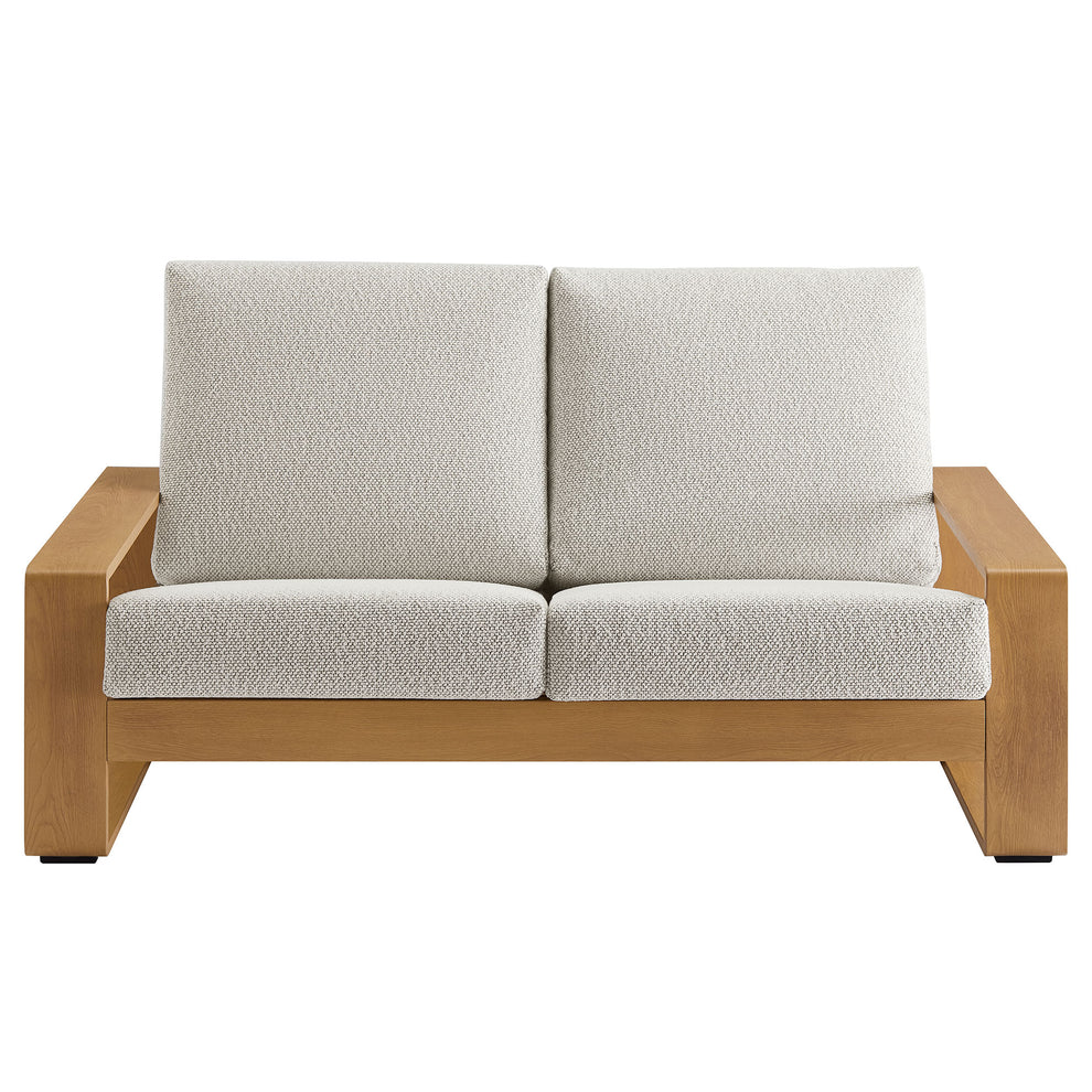 Lirienne Outdoor Patio Aluminum Faux Wood Loveseat by Modway | Loveseats | Modishstore - 13