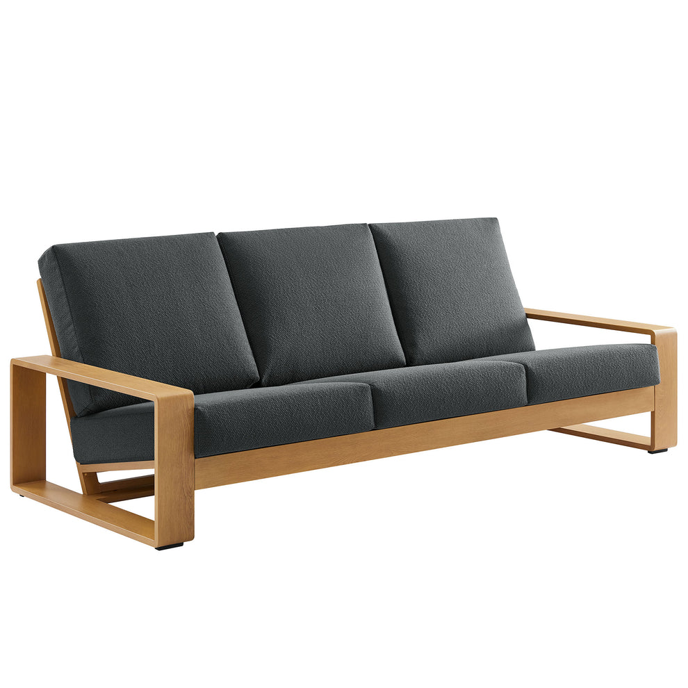 Lirienne Outdoor Patio Aluminum Faux Wood Sofa by Modway | Outdoor Patio Daybed | Modishstore - 2