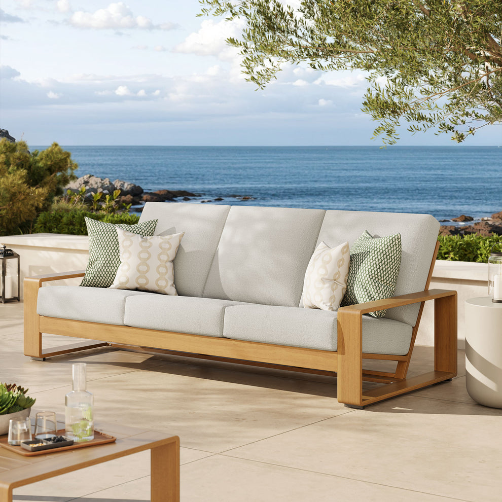 Lirienne Outdoor Patio Aluminum Faux Wood Sofa by Modway | Outdoor Patio Daybed | Modishstore - 16