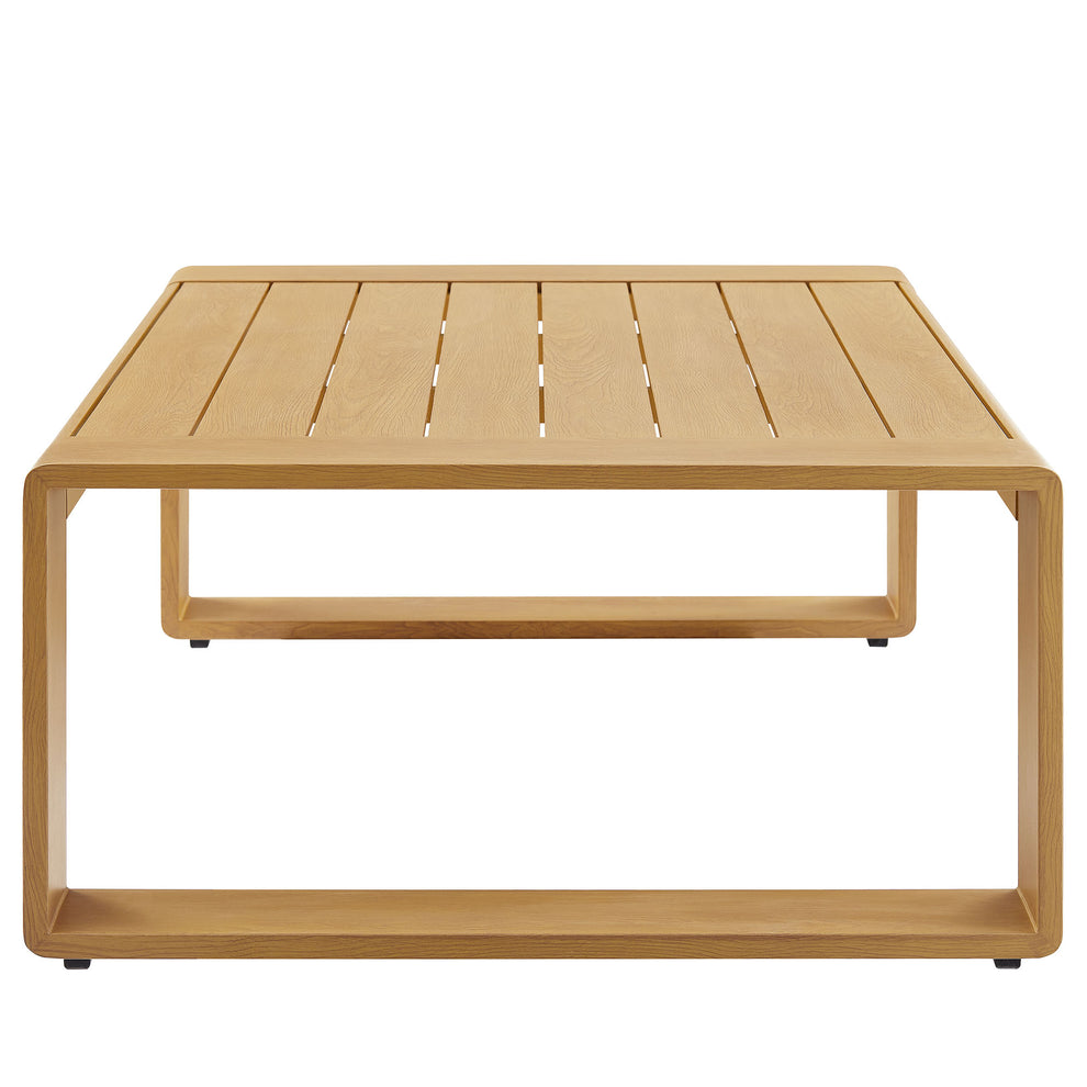 Lirienne Outdoor Patio Aluminum Faux Wood Coffee Table by Modway | Outdoor Patio Daybed | Modishstore - 3