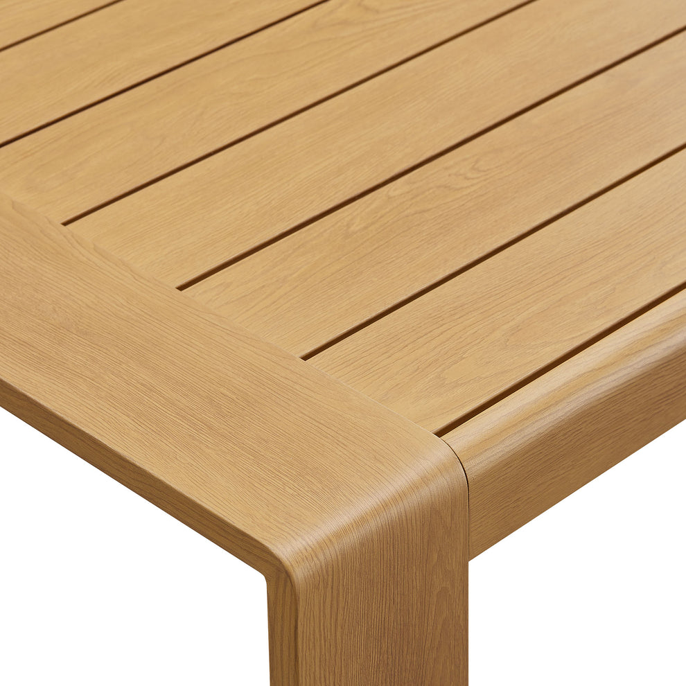 Lirienne Outdoor Patio Aluminum Faux Wood Coffee Table by Modway | Outdoor Patio Daybed | Modishstore - 6