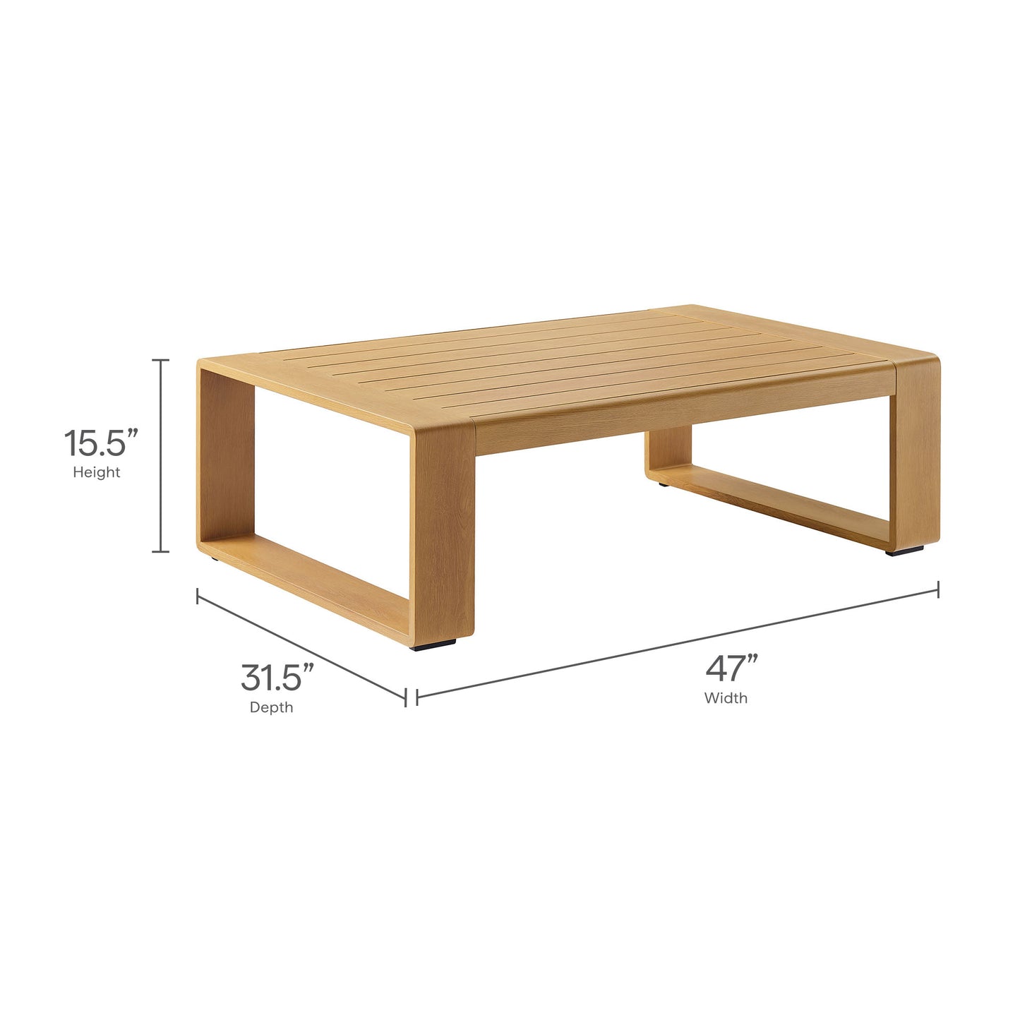 Saratoga 4-Piece Outdoor Patio Teak Wood Furniture Set by Modway