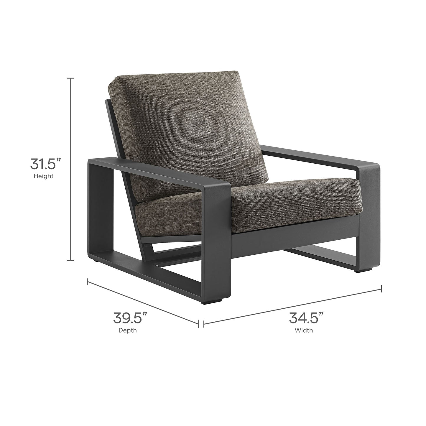Saratoga 4-Piece Outdoor Patio Teak Wood Furniture Set by Modway