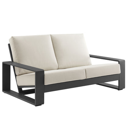 Lirienne Outdoor Patio Aluminum Loveseat by Modway | Loveseats | Modishstore - 2
