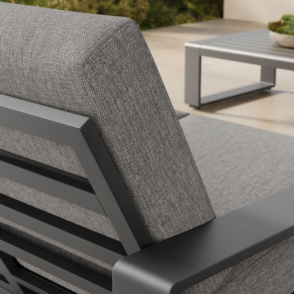 Lirienne Outdoor Patio Aluminum Loveseat by Modway | Loveseats | Modishstore - 15