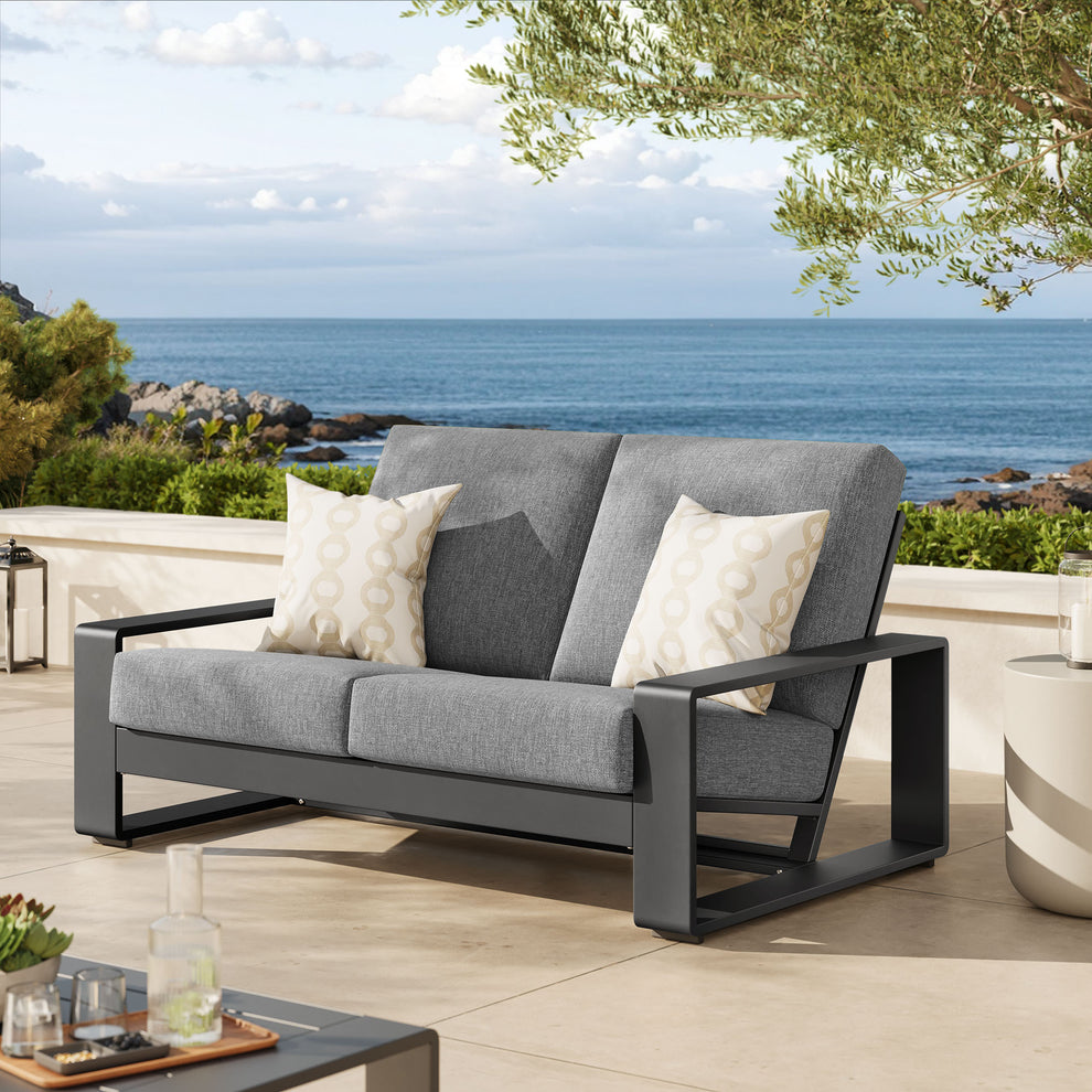 Lirienne Outdoor Patio Aluminum Loveseat by Modway | Loveseats | Modishstore - 16