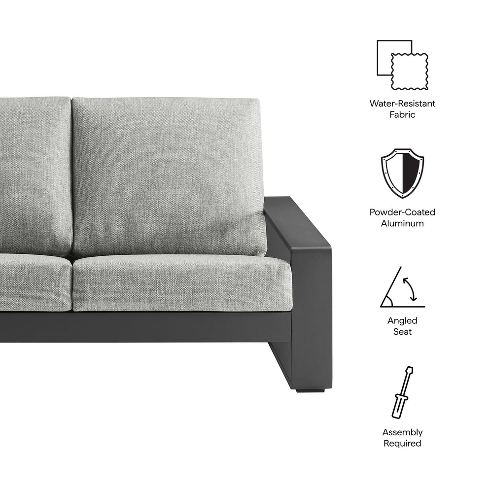 Lirienne Outdoor Patio Aluminum Loveseat by Modway | Loveseats | Modishstore - 17