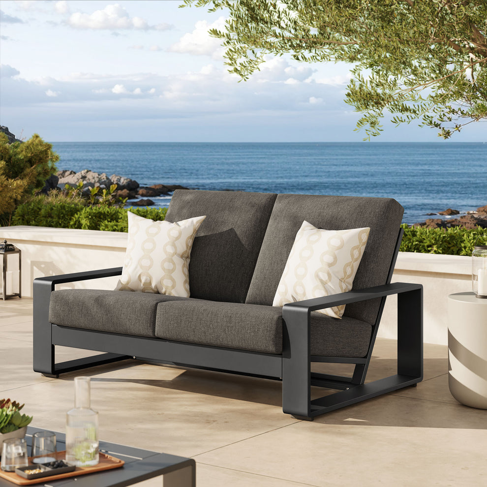 Lirienne Outdoor Patio Aluminum Loveseat by Modway | Loveseats | Modishstore - 25