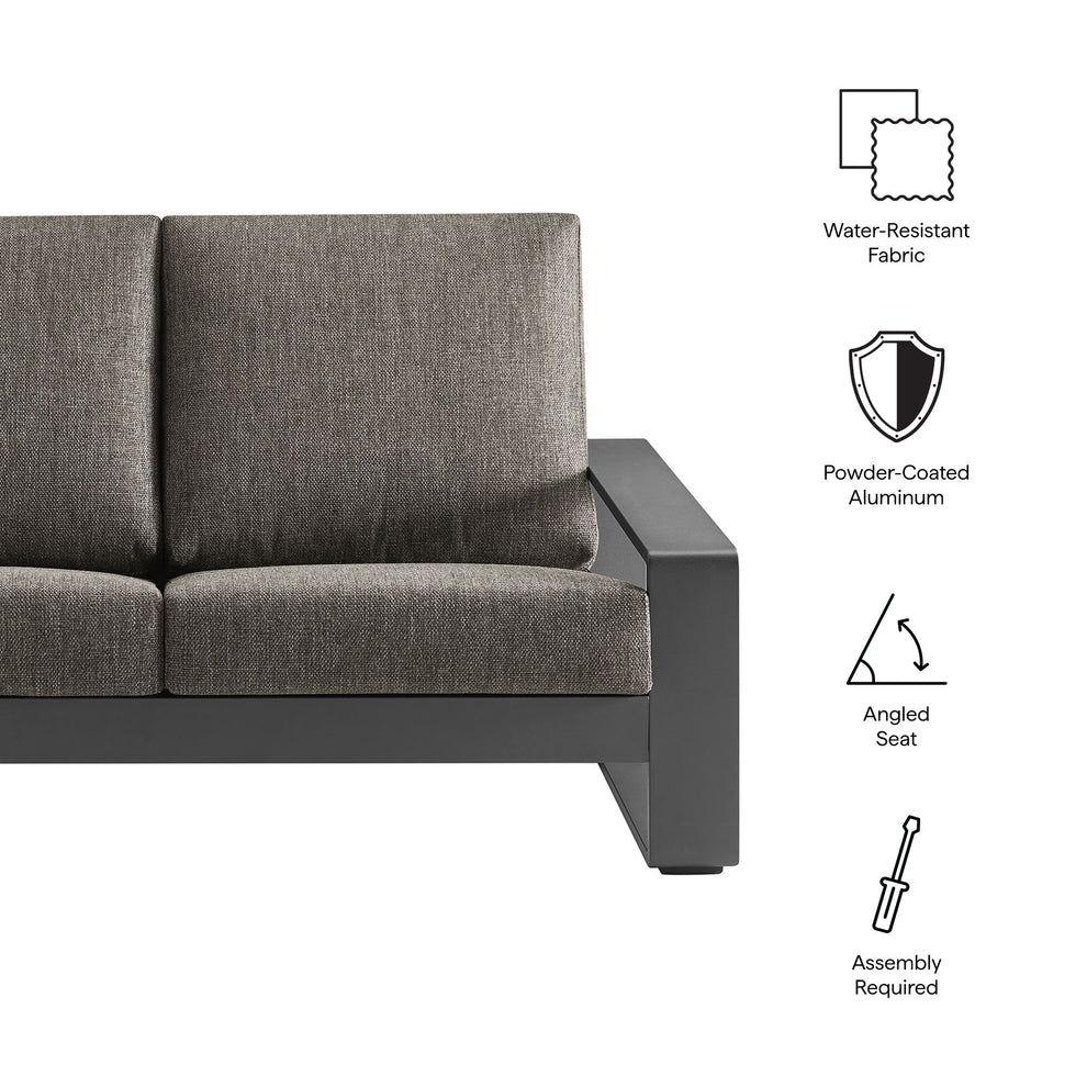 Lirienne Outdoor Patio Aluminum Loveseat by Modway | Loveseats | Modishstore - 26