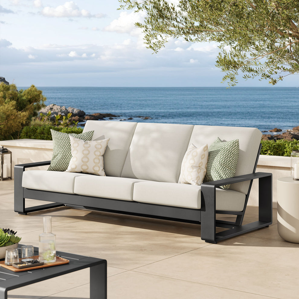Lirienne Outdoor Patio Aluminum Sofa by Modway | Outdoor Patio Daybed | Modishstore - 1
