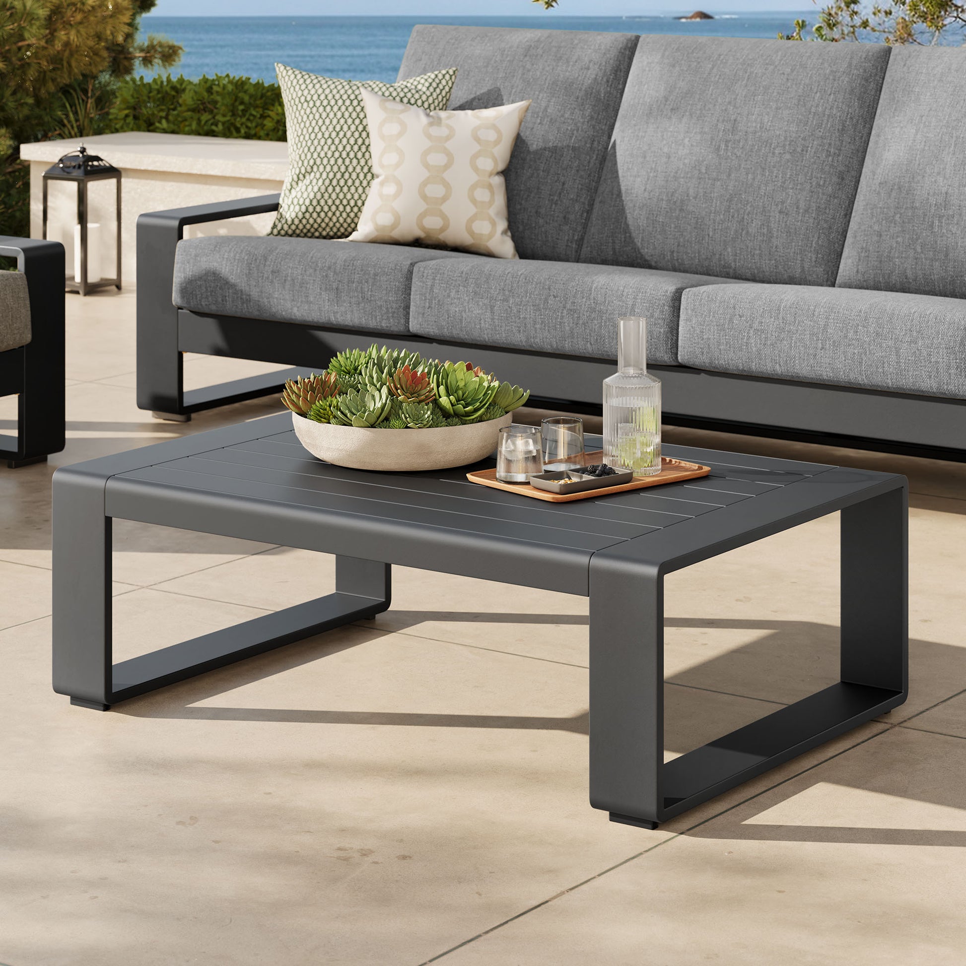 Lirienne Outdoor Patio Aluminum Coffee Table by Modway | Outdoor Patio Daybed | Modishstore - 1