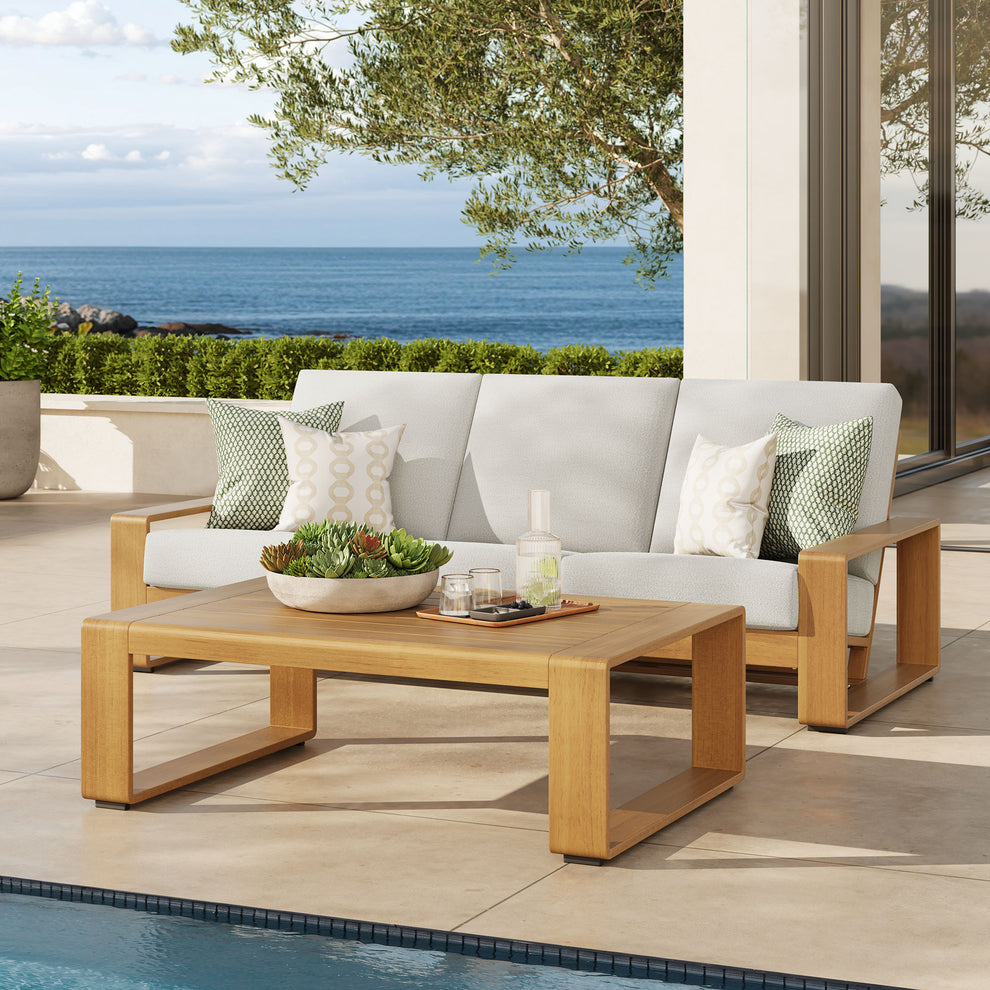 Lirienne 2-Piece Outdoor Patio Aluminum Faux Wood Furniture Set by Modway | Outdoor Patio Daybed | Modishstore - 5