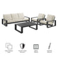 Lirienne Outdoor Patio Aluminum Faux Wood Armchairs Set of 2 by Modway