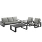 Lirienne Outdoor Patio Aluminum Faux Wood Armchairs Set of 2 by Modway