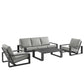 Lirienne Outdoor Patio Aluminum Faux Wood Armchairs Set of 2 by Modway