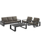 Lirienne Outdoor Patio Aluminum Faux Wood Armchairs Set of 2 by Modway