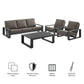 Lirienne Outdoor Patio Aluminum Faux Wood Armchairs Set of 2 by Modway