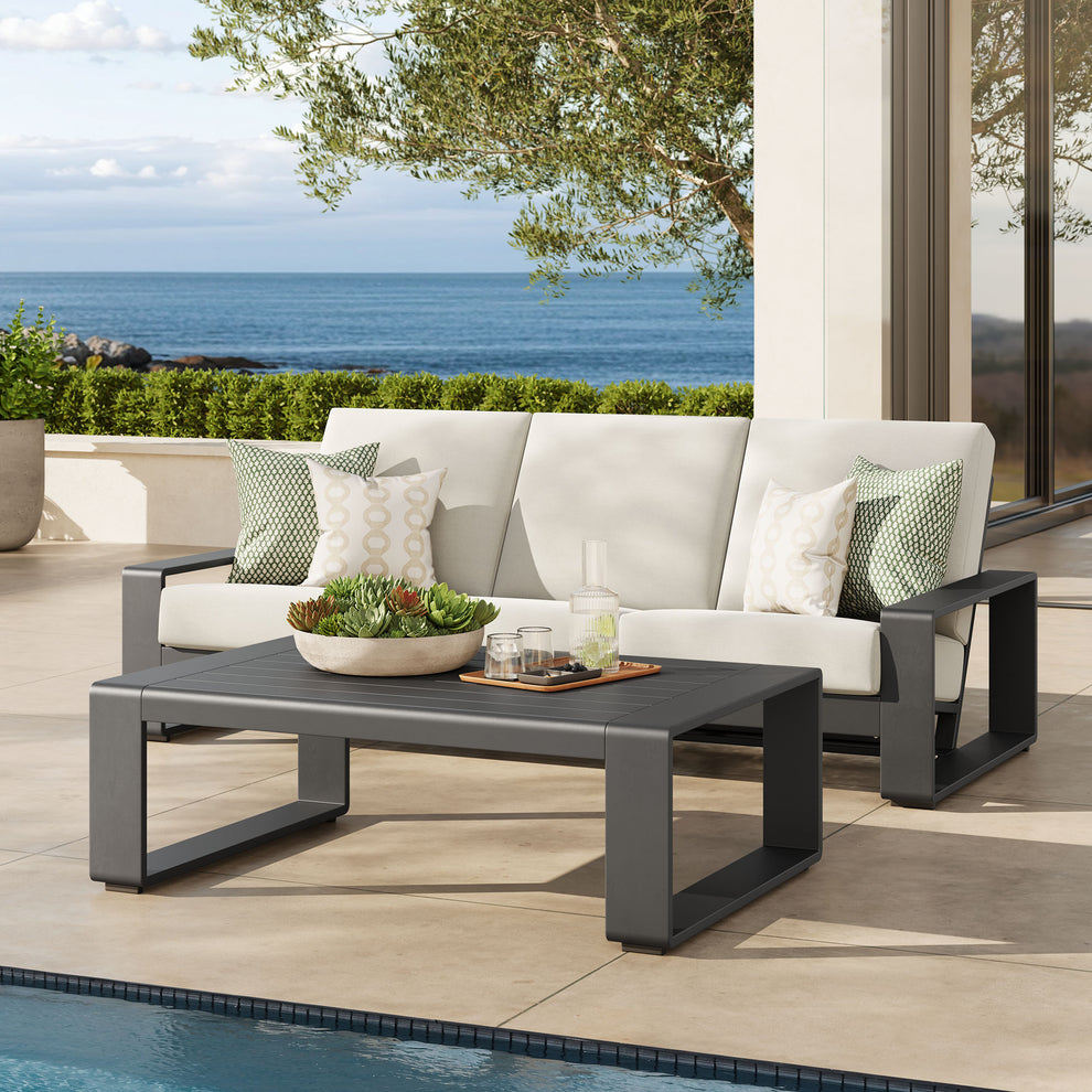 Lirienne 2-Piece Outdoor Patio Aluminum Furniture Set by Modway | Outdoor Patio Daybed | Modishstore - 1
