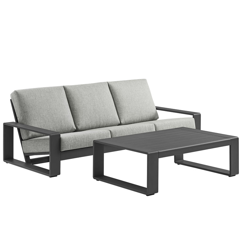 Lirienne 2-Piece Outdoor Patio Aluminum Furniture Set by Modway | Outdoor Patio Daybed | Modishstore - 4