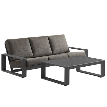 Lirienne 2-Piece Outdoor Patio Aluminum Furniture Set by Modway | Outdoor Patio Daybed | Modishstore - 7
