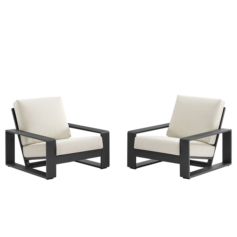 Lirienne Outdoor Patio Aluminum Faux Wood Armchairs Set of 2 by Modway | Outdoor Patio Daybed | Modishstore - 2