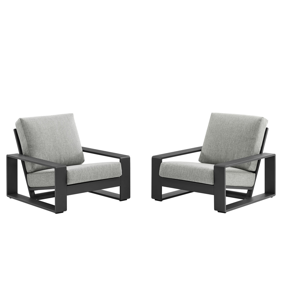 Lirienne Outdoor Patio Aluminum Faux Wood Armchairs Set of 2 by Modway | Outdoor Patio Daybed | Modishstore - 4
