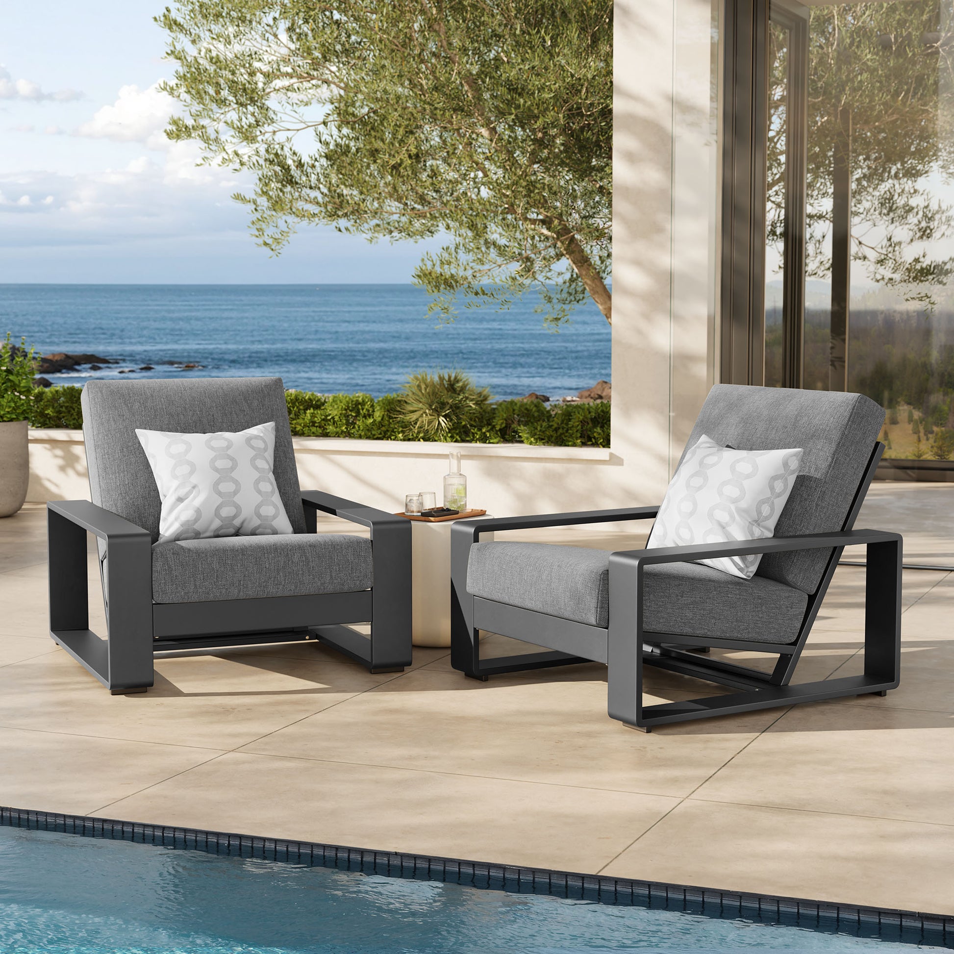 Lirienne Outdoor Patio Aluminum Faux Wood Armchairs Set of 2 by Modway | Outdoor Patio Daybed | Modishstore - 5