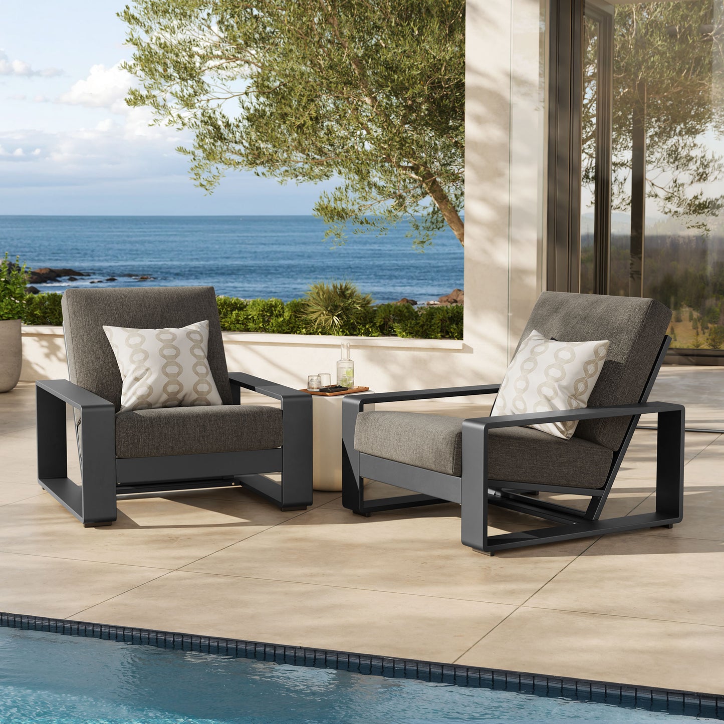 Lirienne Outdoor Patio Aluminum Faux Wood Armchairs Set of 2 by Modway | Outdoor Patio Daybed | Modishstore - 8