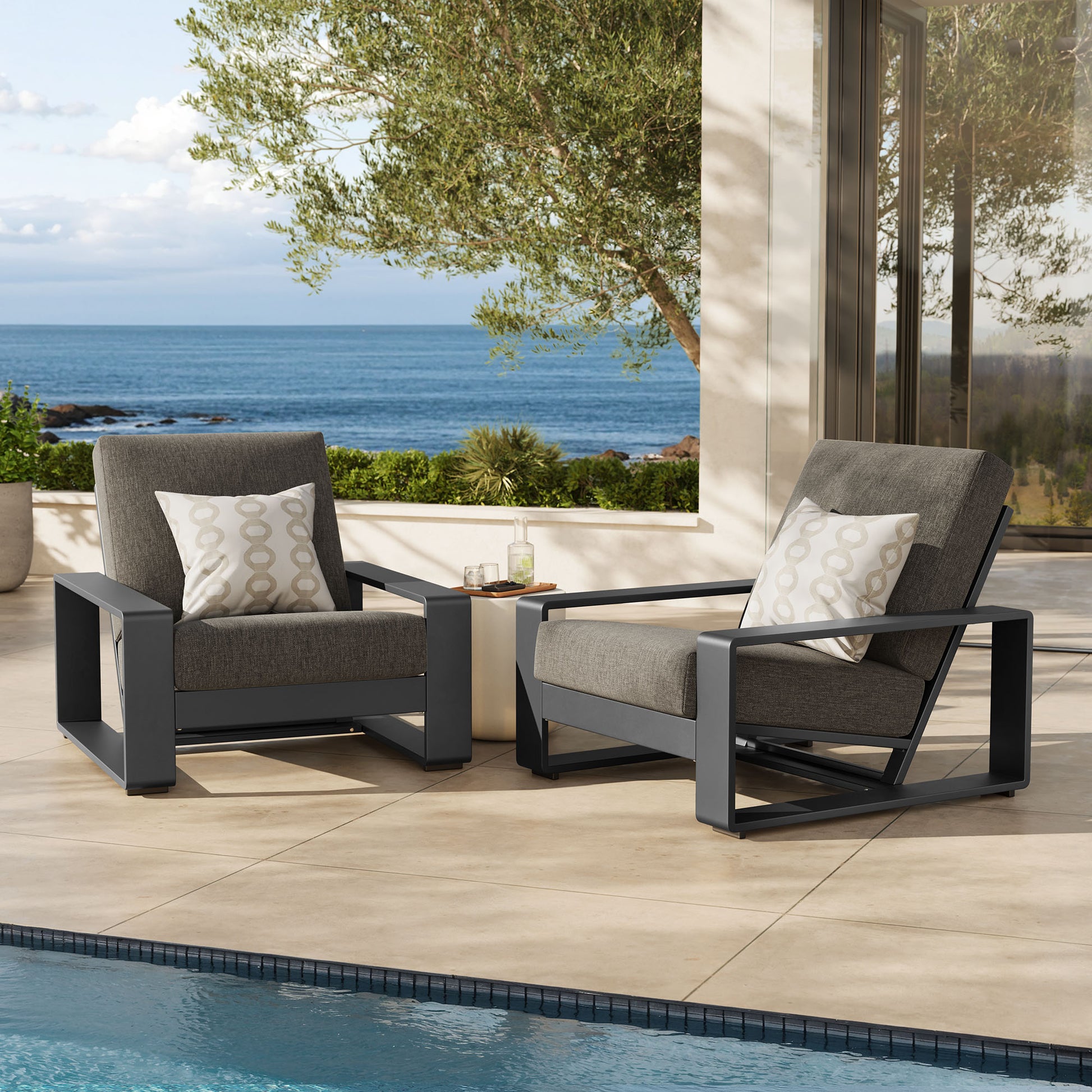 Lirienne Outdoor Patio Aluminum Faux Wood Armchairs Set of 2 by Modway | Outdoor Patio Daybed | Modishstore - 8