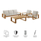 Lirienne 4-Piece Outdoor Patio Aluminum Faux Wood Furniture Set by Modway