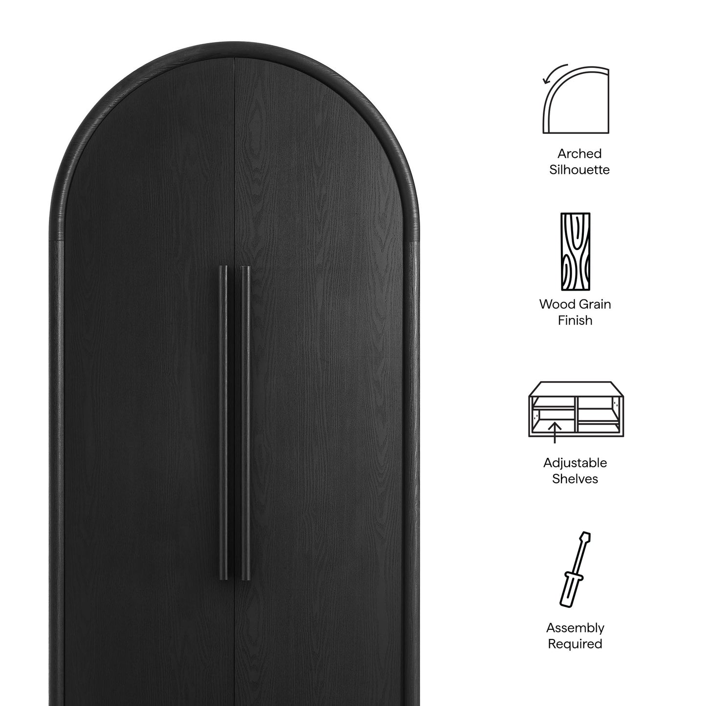 Bellamy Tall Arched Storage Cabinet by Modway | Cabinests | Modishstore - 17