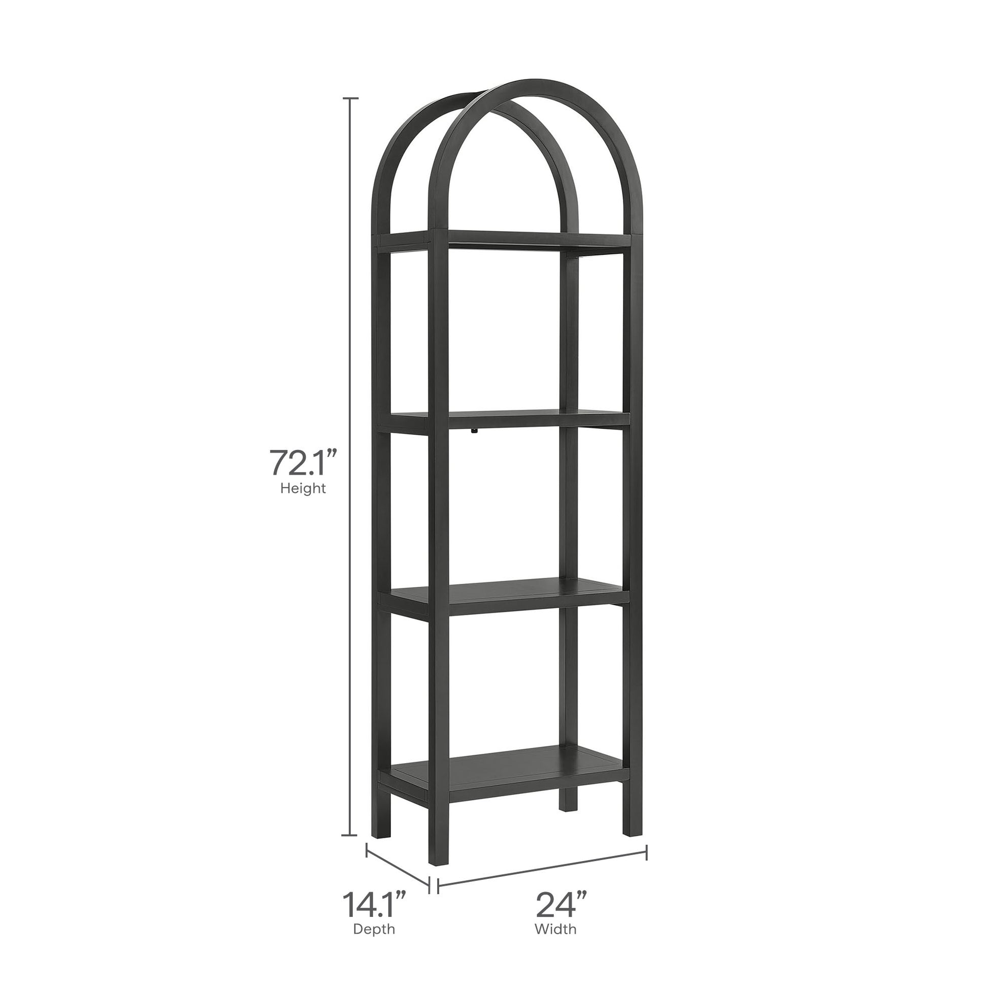 Vexley 72 Inch Tall Narrow Arched Bookshelf by Modway | Bookcases | Modishstore - 9