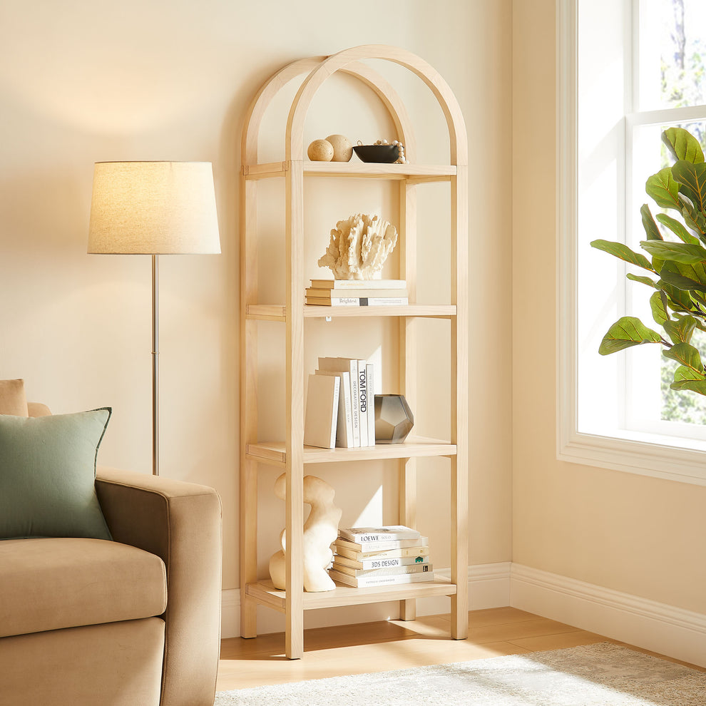 Vexley 72 Inch Tall Narrow Arched Bookshelf by Modway | Bookcases | Modishstore - 16