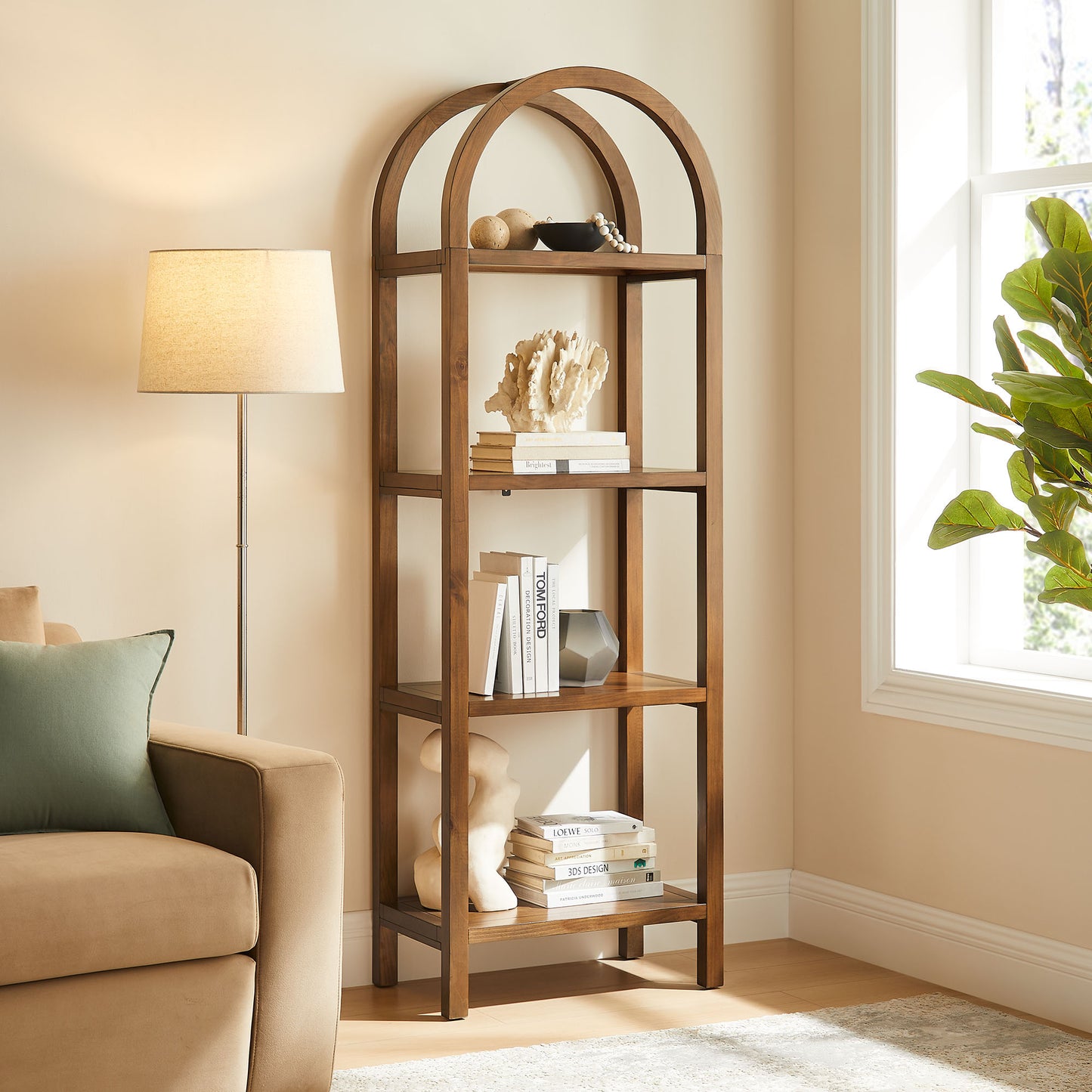 Vexley 72 Inch Tall Narrow Arched Bookshelf by Modway | Bookcases | Modishstore - 25