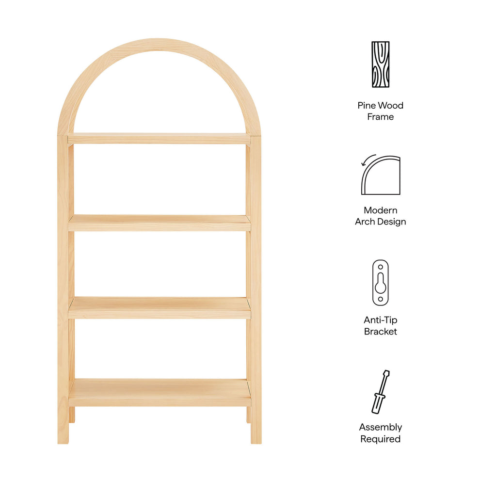 Vexley 60 Inch Arched Bookshelf by Modway | Bookcases | Modishstore - 17