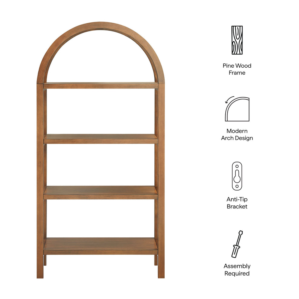 Vexley 60 Inch Arched Bookshelf by Modway | Bookcases | Modishstore - 26