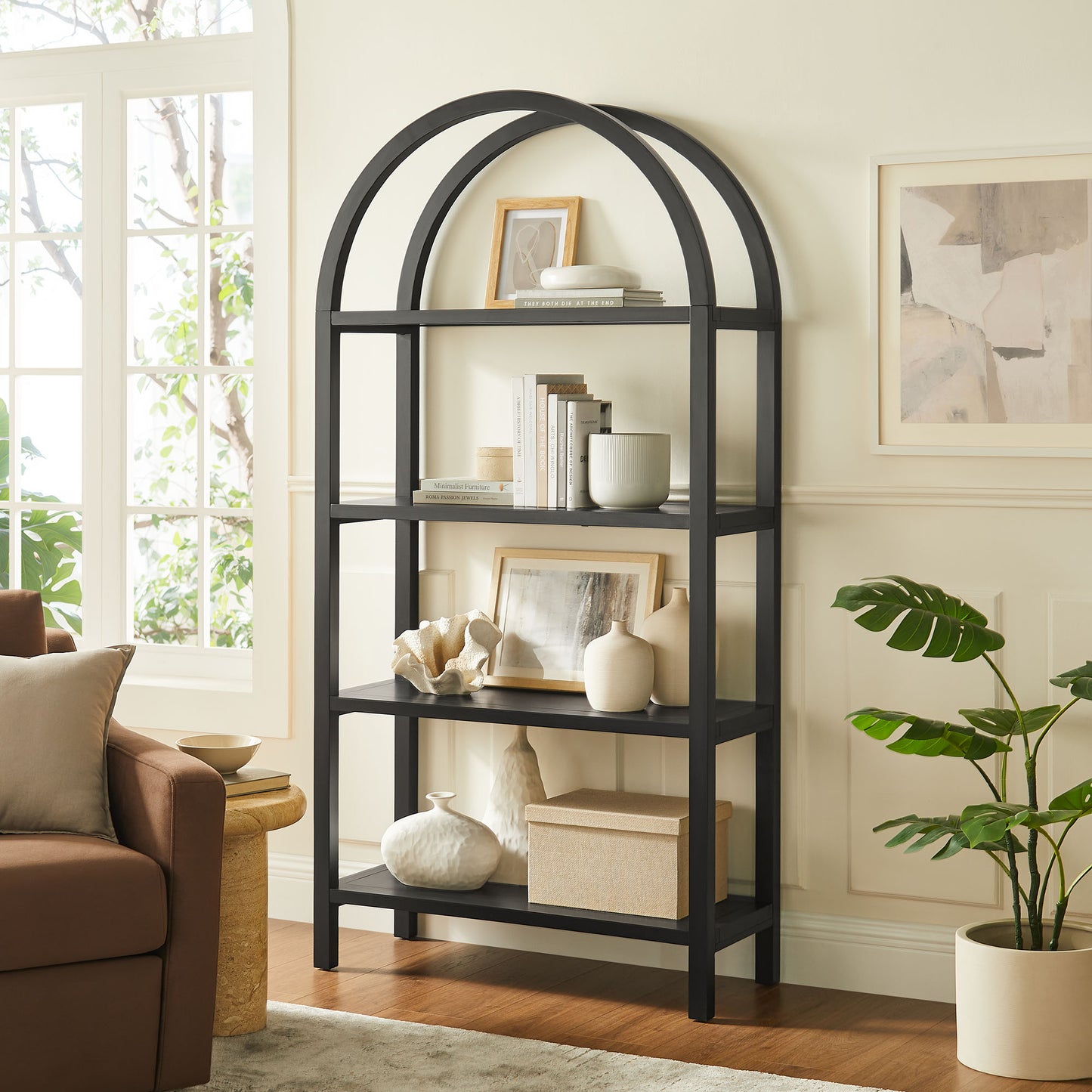 Vexley 72 Inch Large Arched Bookshelf by Modway | Bookcases | Modishstore - 1
