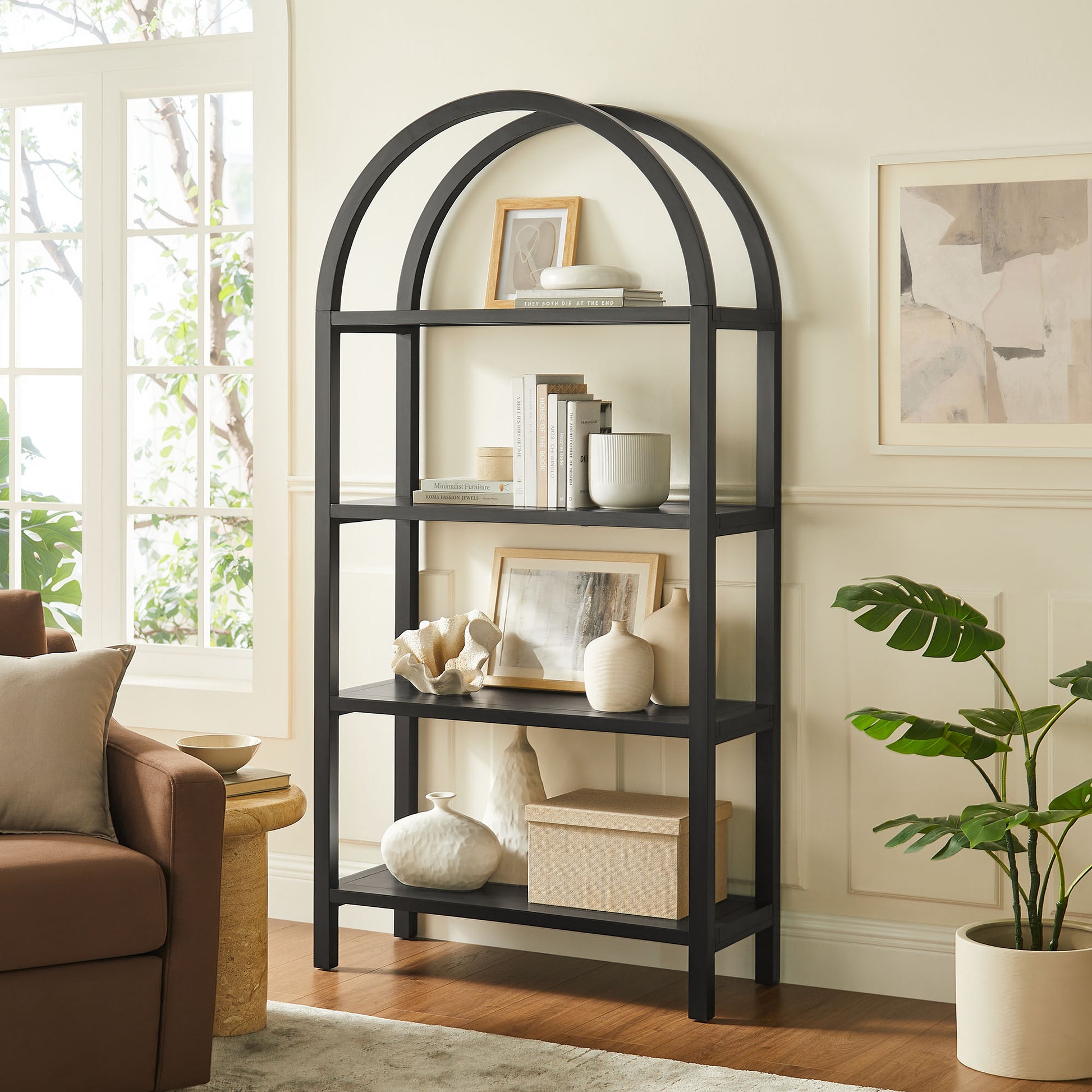 Vexley 72 Inch Large Arched Bookshelf by Modway | Bookcases | Modishstore - 1