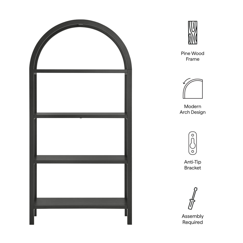 Vexley 72 Inch Large Arched Bookshelf by Modway | Bookcases | Modishstore - 8