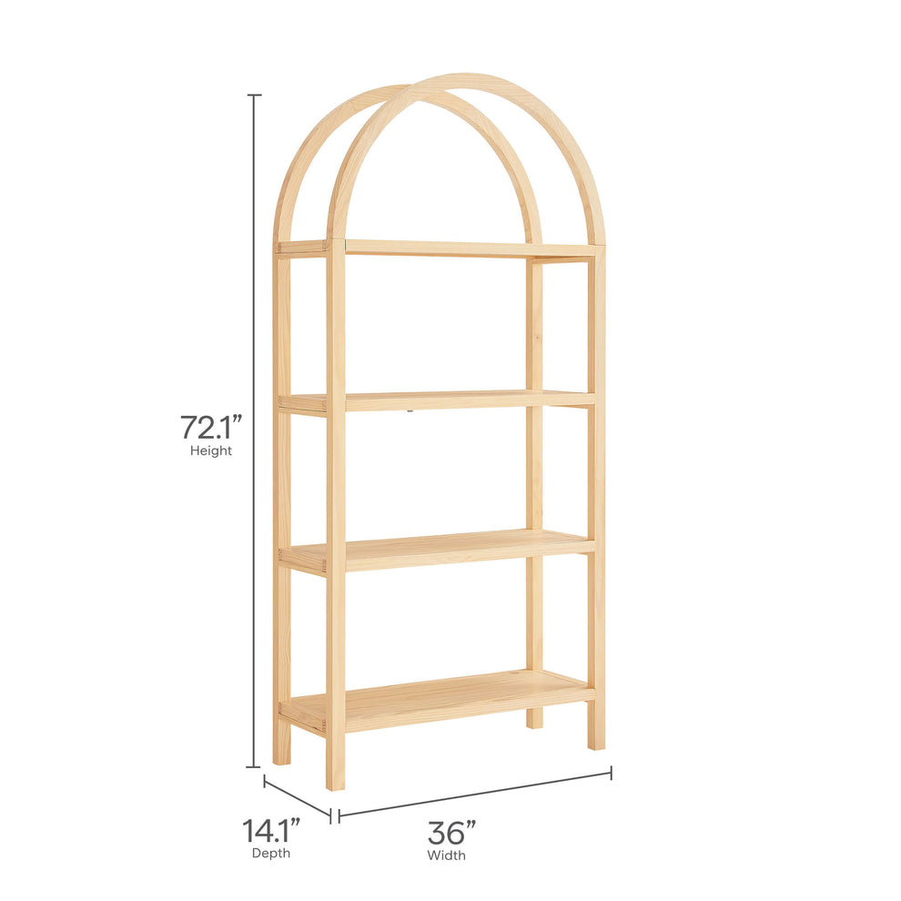Vexley 72 Inch Large Arched Bookshelf by Modway | Bookcases | Modishstore - 18
