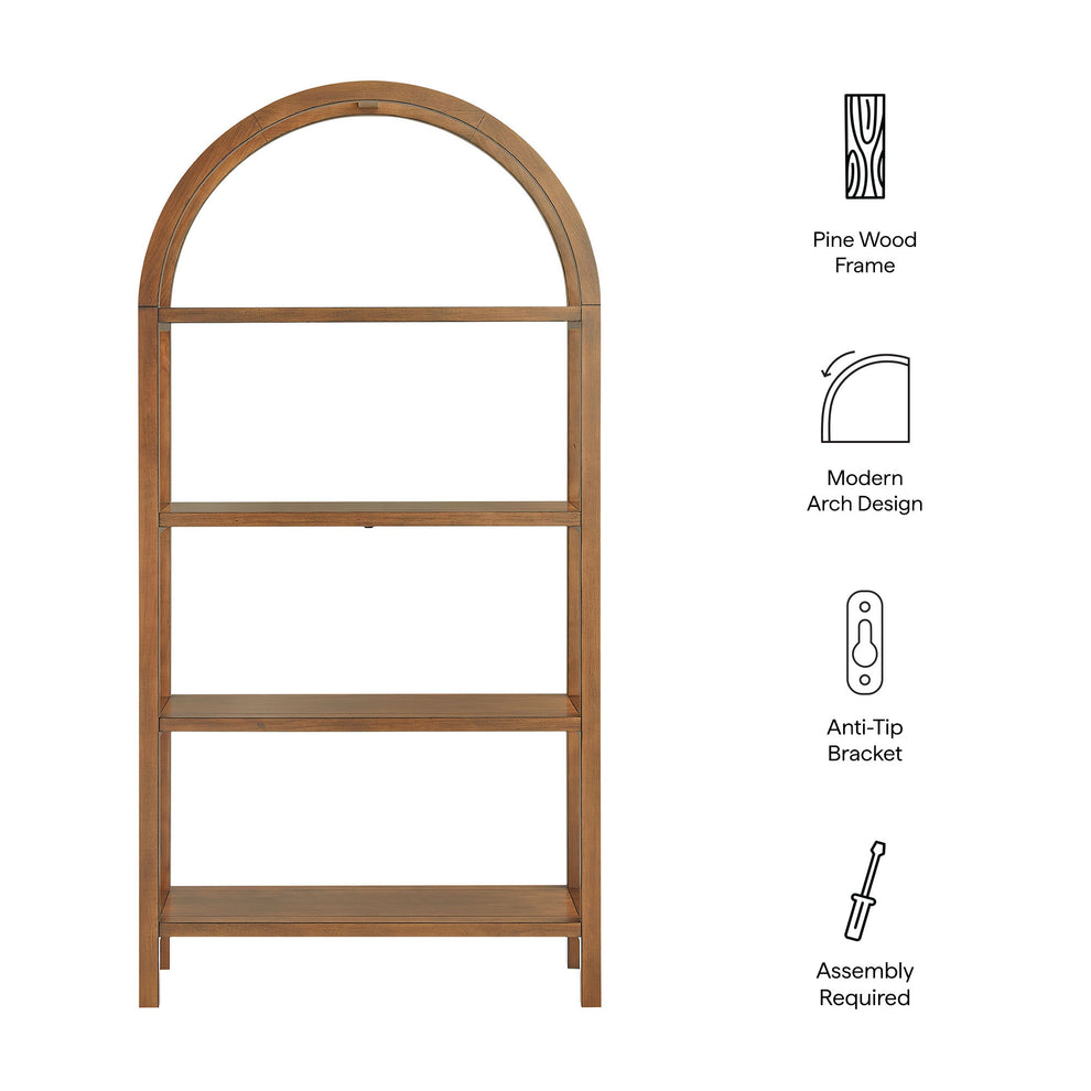 Vexley 72 Inch Large Arched Bookshelf by Modway | Bookcases | Modishstore - 26