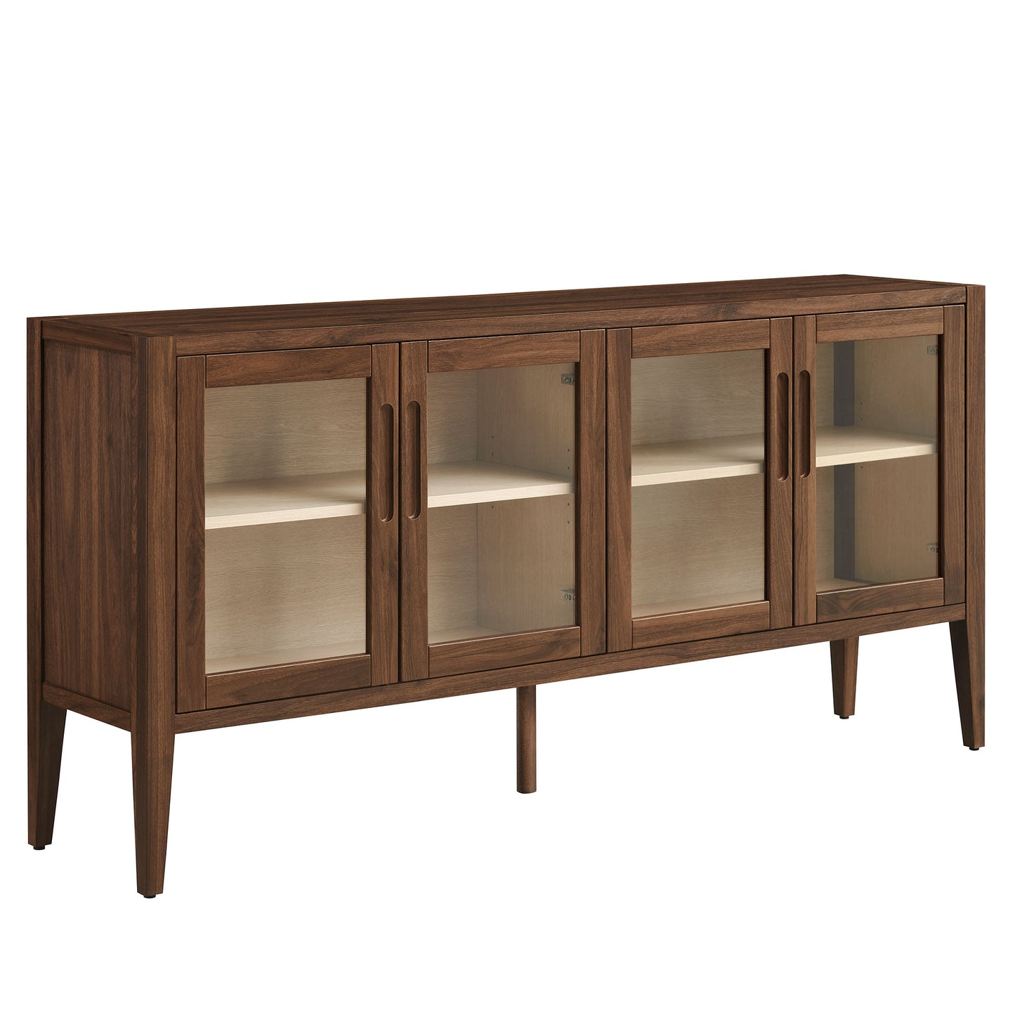 Nell 72" Glass Door Sideboard Storage Display Cabinet by Modway | Cabinets | Modishstore - 2