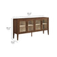 Nell 72" Glass Door Sideboard Storage Display Cabinet by Modway | Cabinets | Modishstore - 9