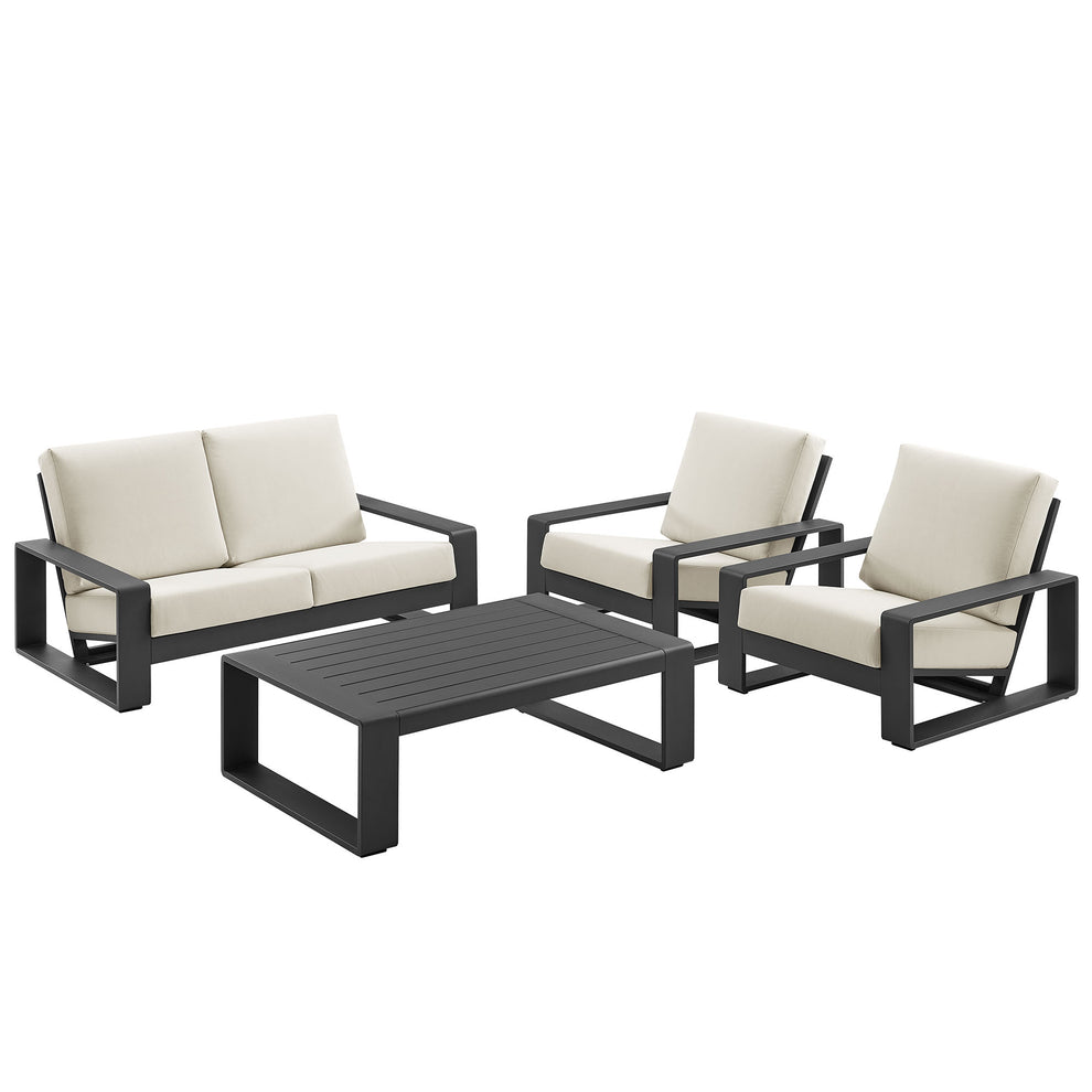 Lirienne 4-Piece Outdoor Patio Aluminum Furniture Set by Modway | Outdoor Patio Daybed | Modishstore - 2