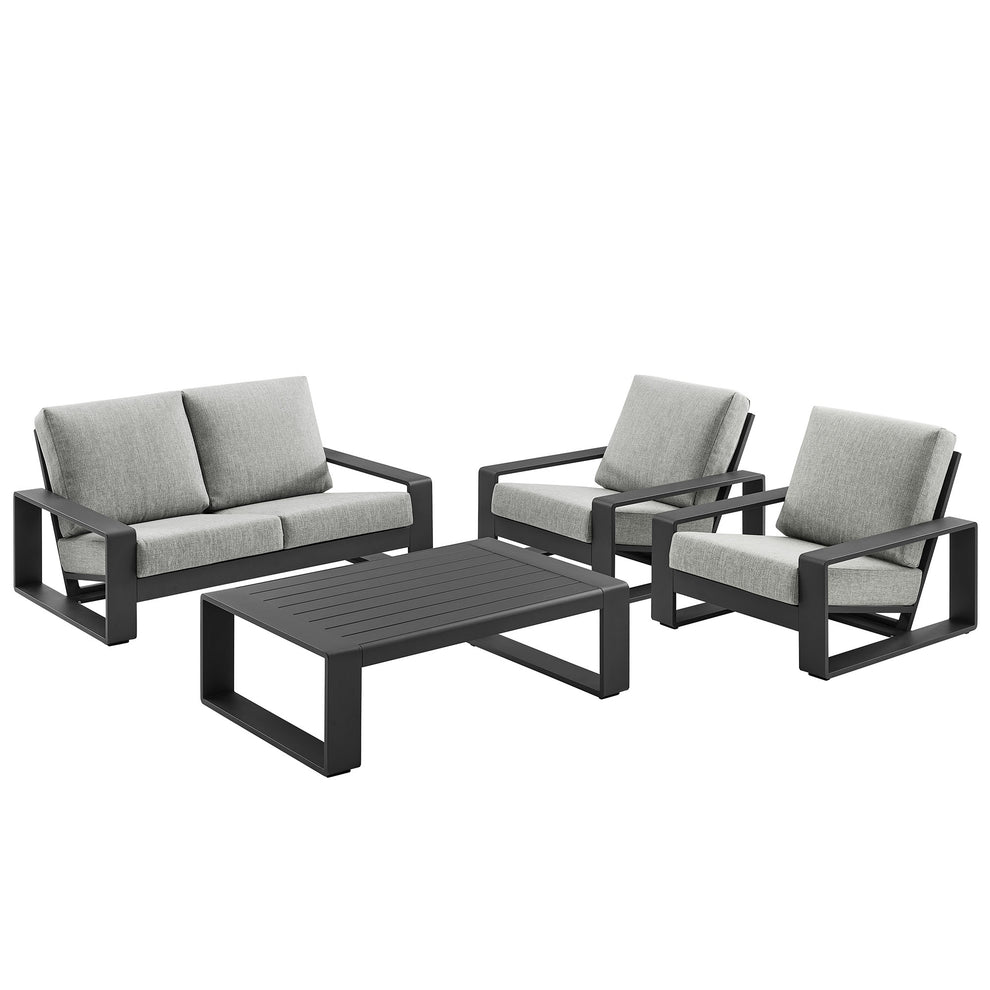 Lirienne 4-Piece Outdoor Patio Aluminum Furniture Set by Modway | Outdoor Patio Daybed | Modishstore - 5