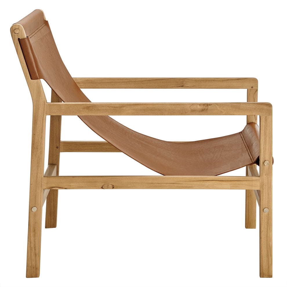 Sonora Leather Sling Chair by Modway | Accent Chairs | Modishstore - 3