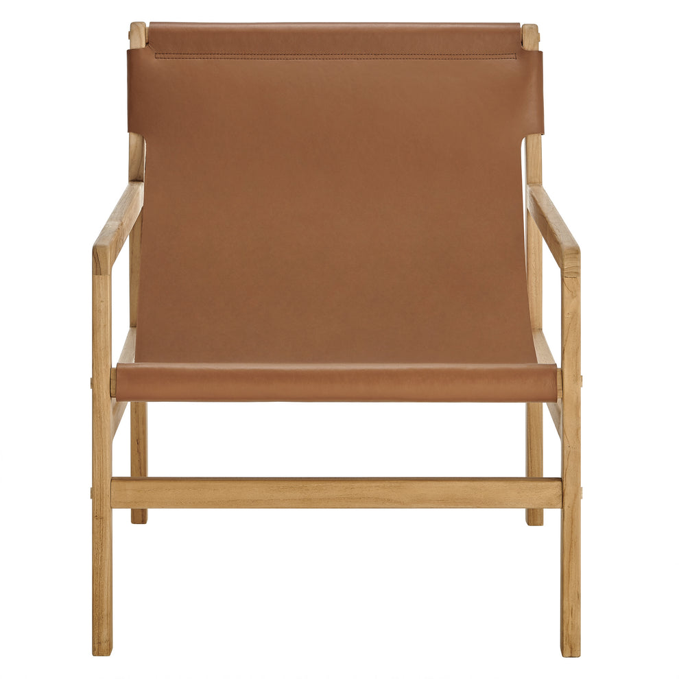Sonora Leather Sling Chair by Modway | Accent Chairs | Modishstore - 5