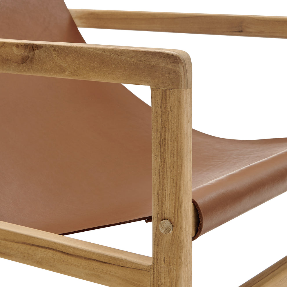 Sonora Leather Sling Chair by Modway | Accent Chairs | Modishstore - 7
