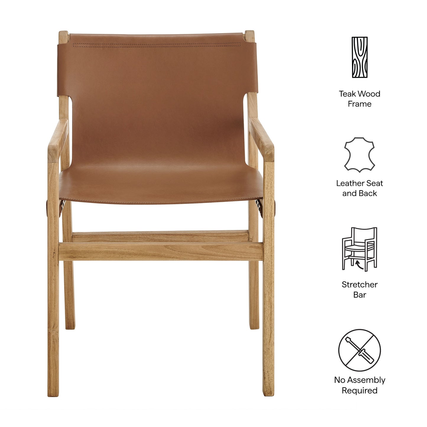 Sonora Leather Dining Chair by Modway | Dining Chairs | Modishstore - 10