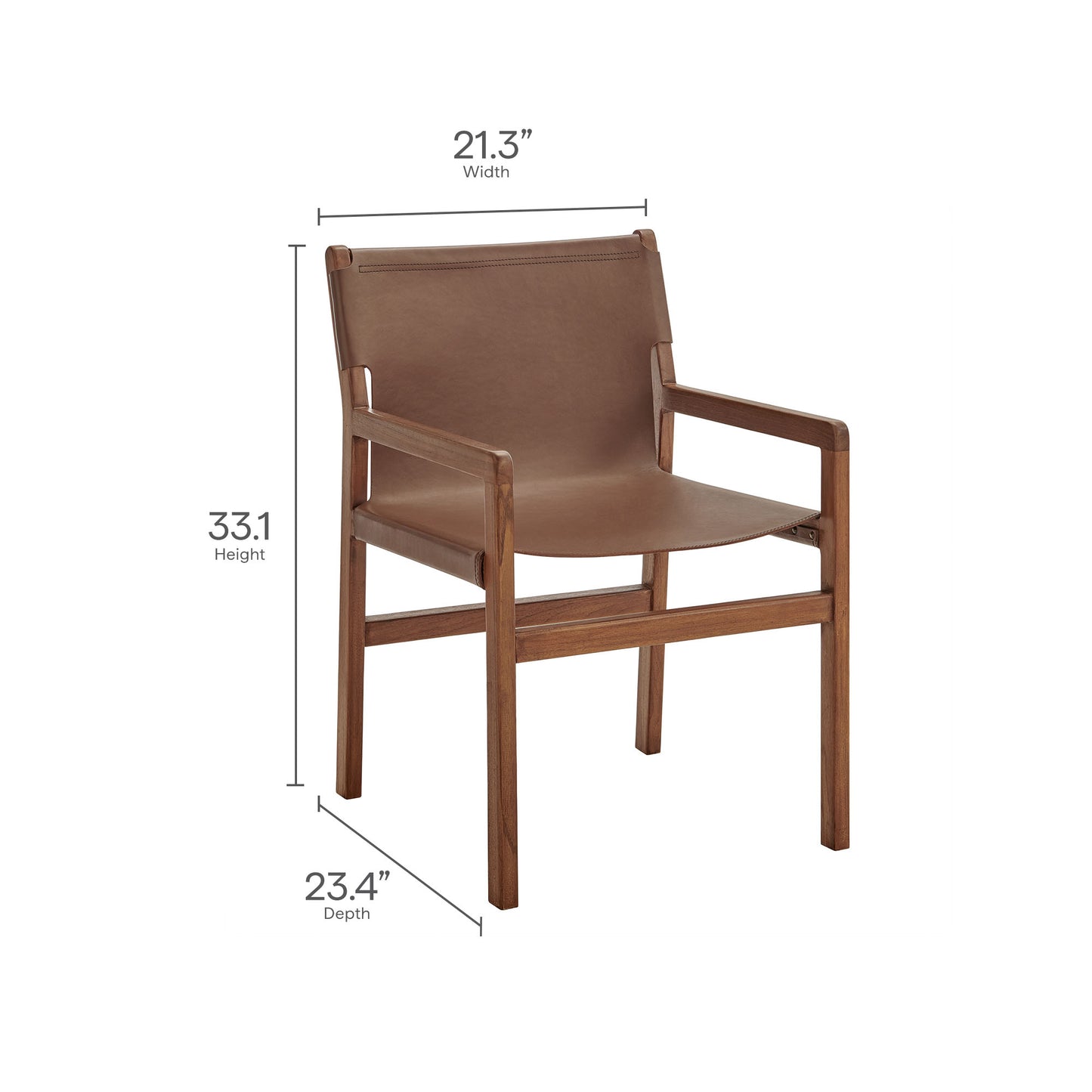 Sonora Leather Dining Chair by Modway | Dining Chairs | Modishstore - 22